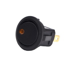 Plastic switch for vehicles, ON and OFF, yellow color, model II